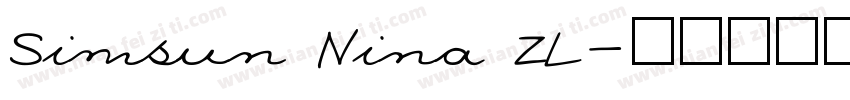 Simsun Nina ZL字体转换